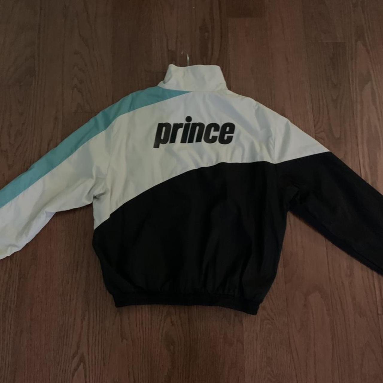 Prince Men's Cream and Green Jacket (2)