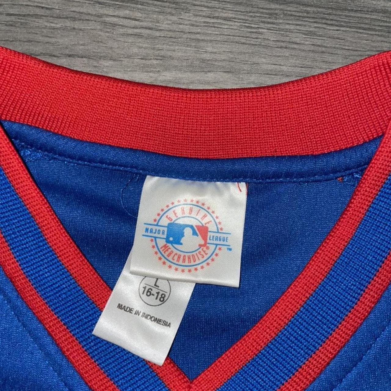 Vintage Y2K MLB Chicago Cubs jersey GRAPHIC JERSEY / - Depop