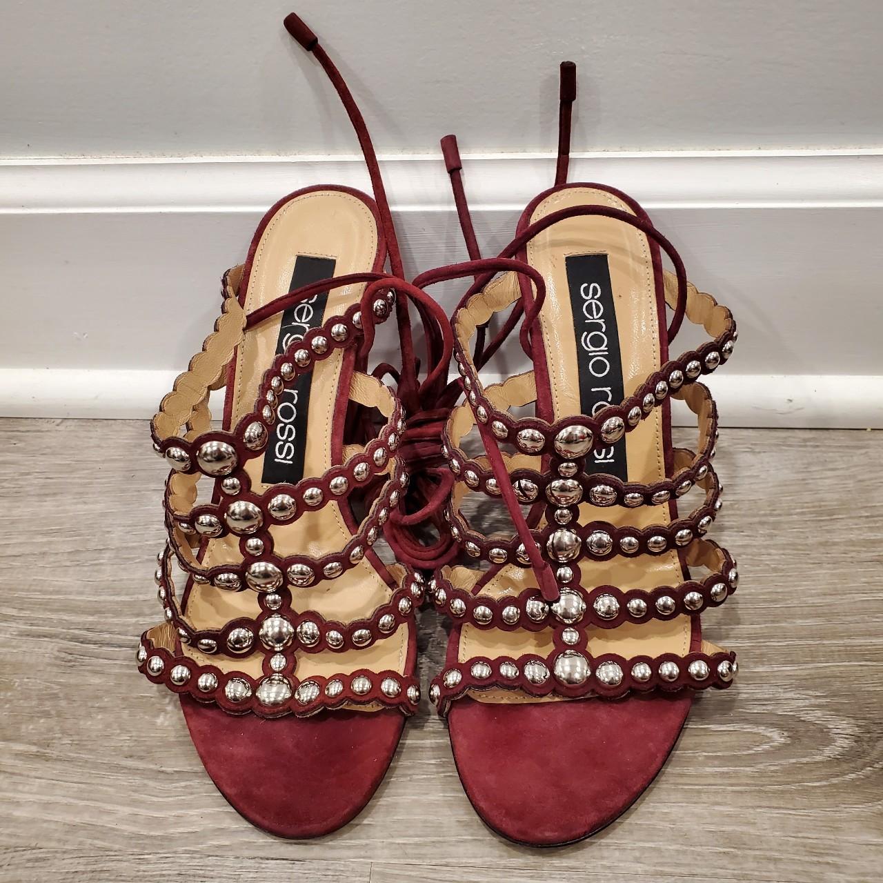 Sergio Rossi Women's Burgundy Sandals (2)