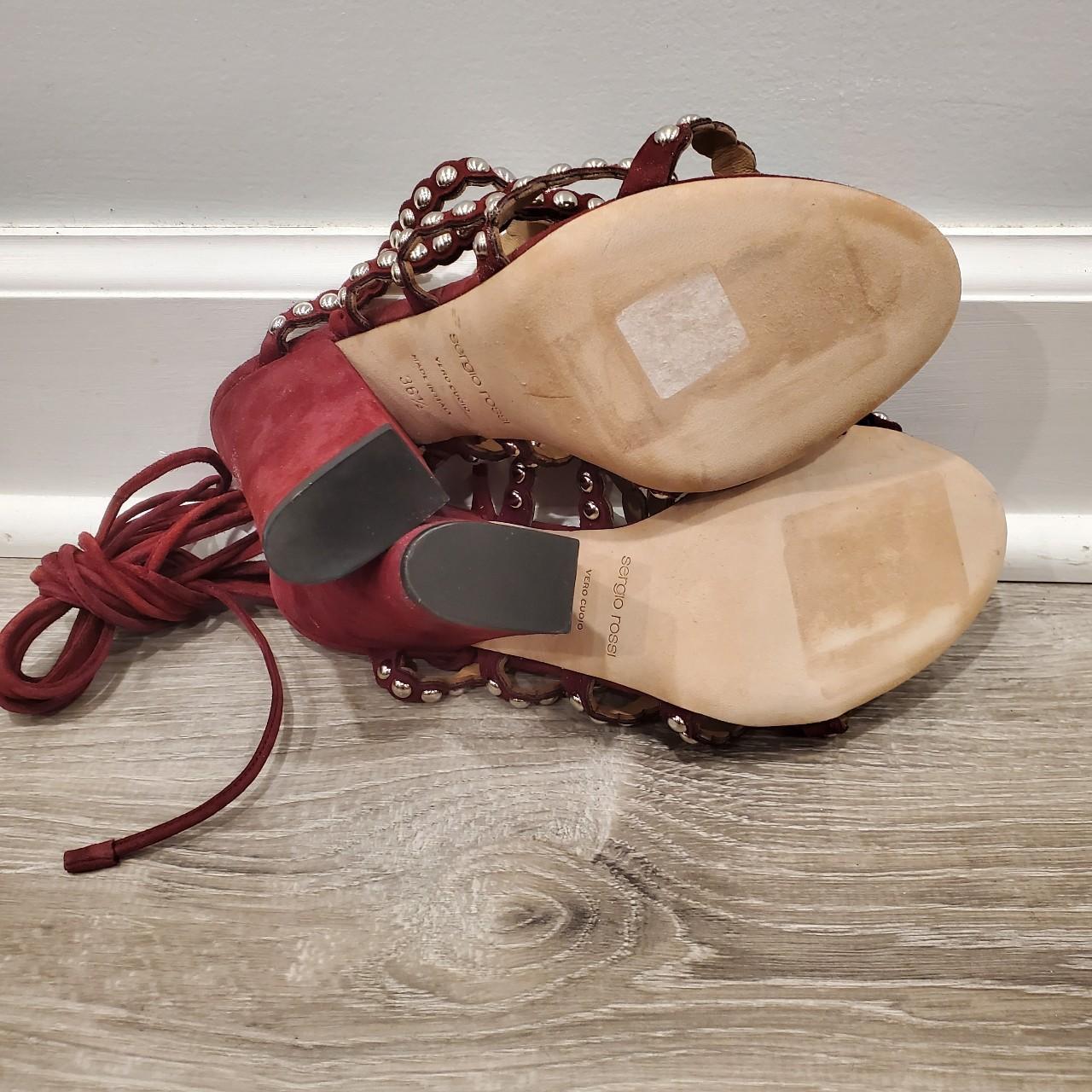 Sergio Rossi Women's Burgundy Sandals (3)