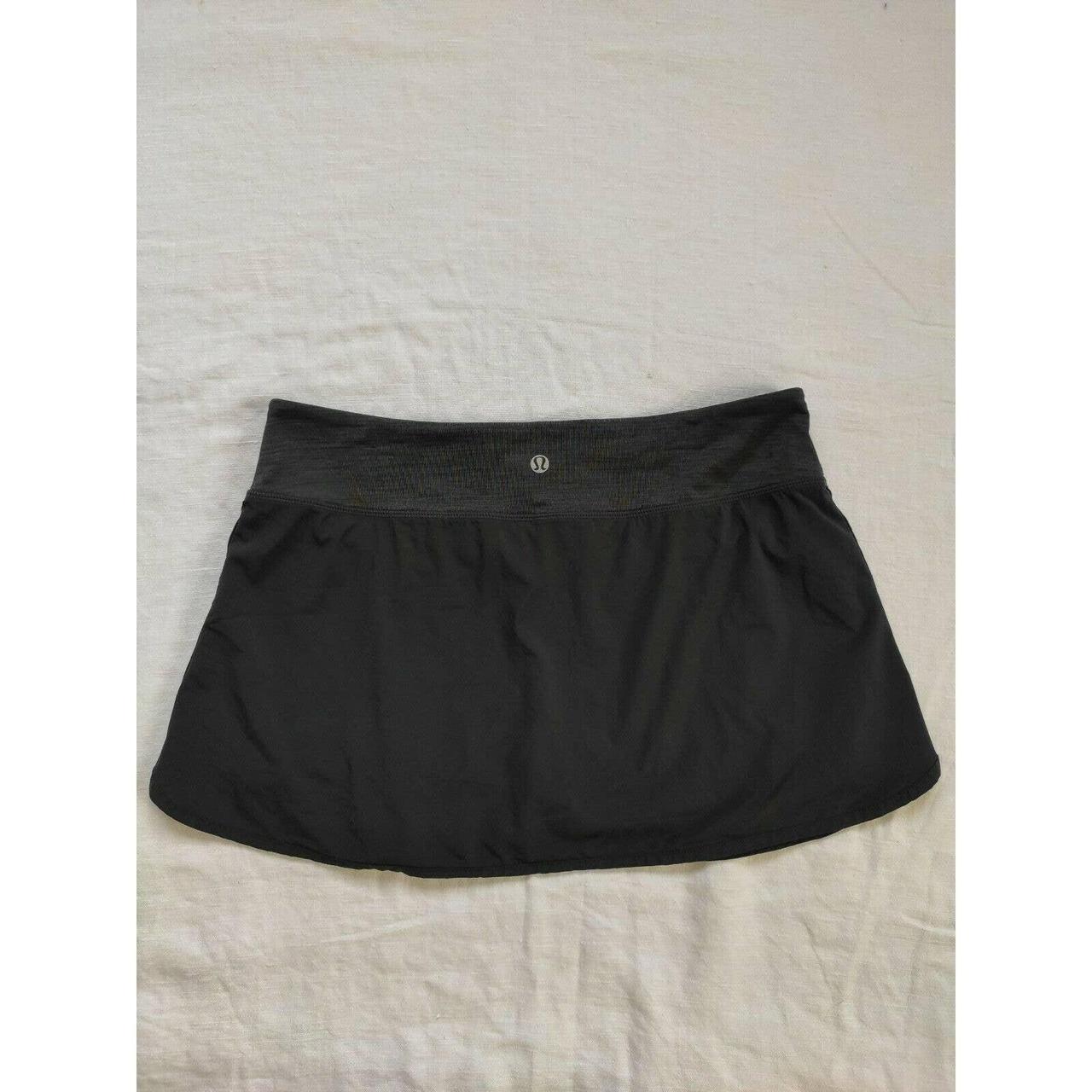 Lululemon Skirt size 6 charcoal coal gray grey green... Depop