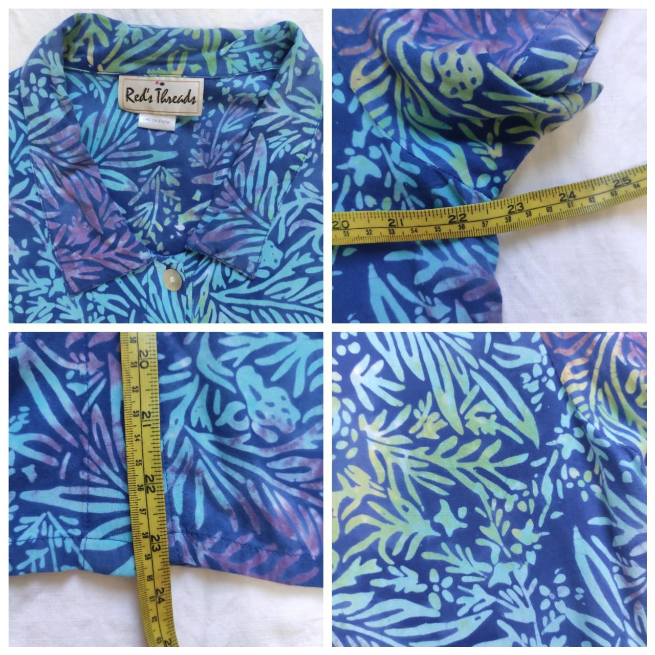 Aloye Women's Blue and Purple Blouse (2)