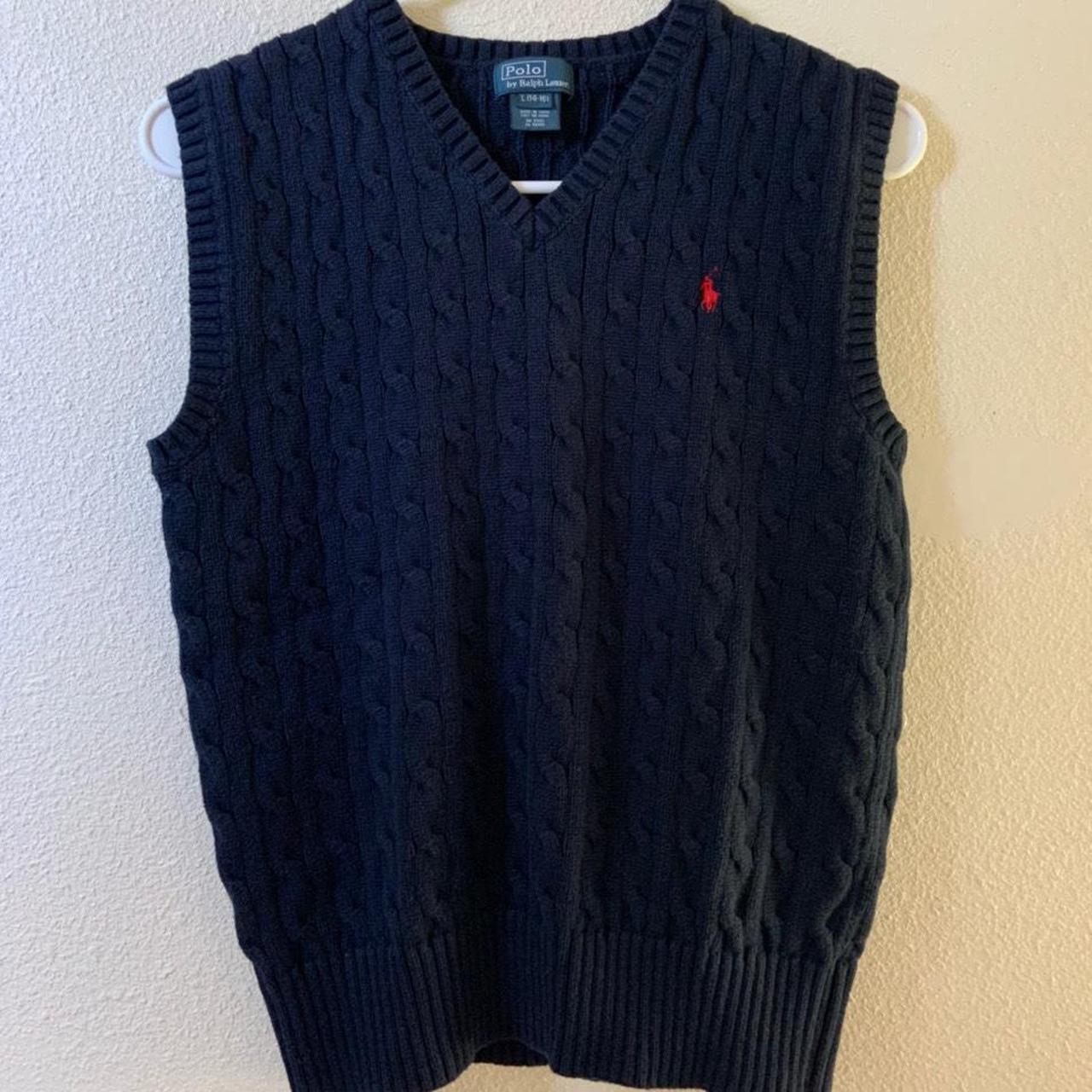 Vintage Ralph Lauren polo vest - thicker knit... - Depop