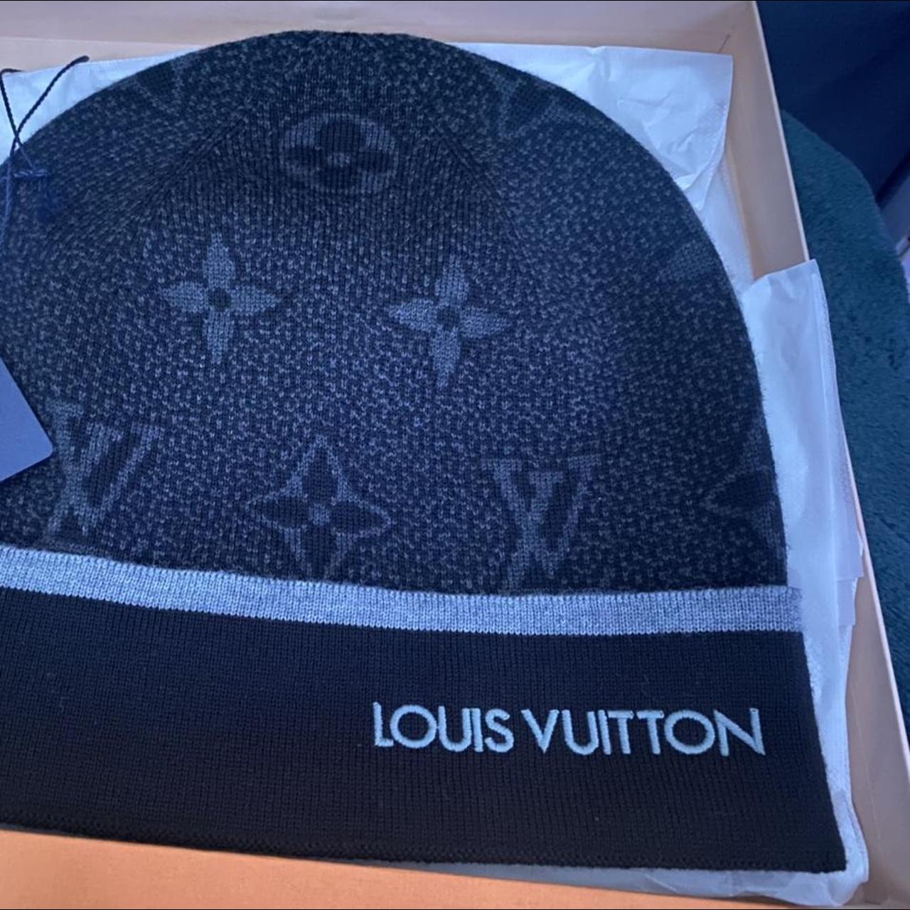 Louis Vuitton Monogram beanie selling due to it... Depop