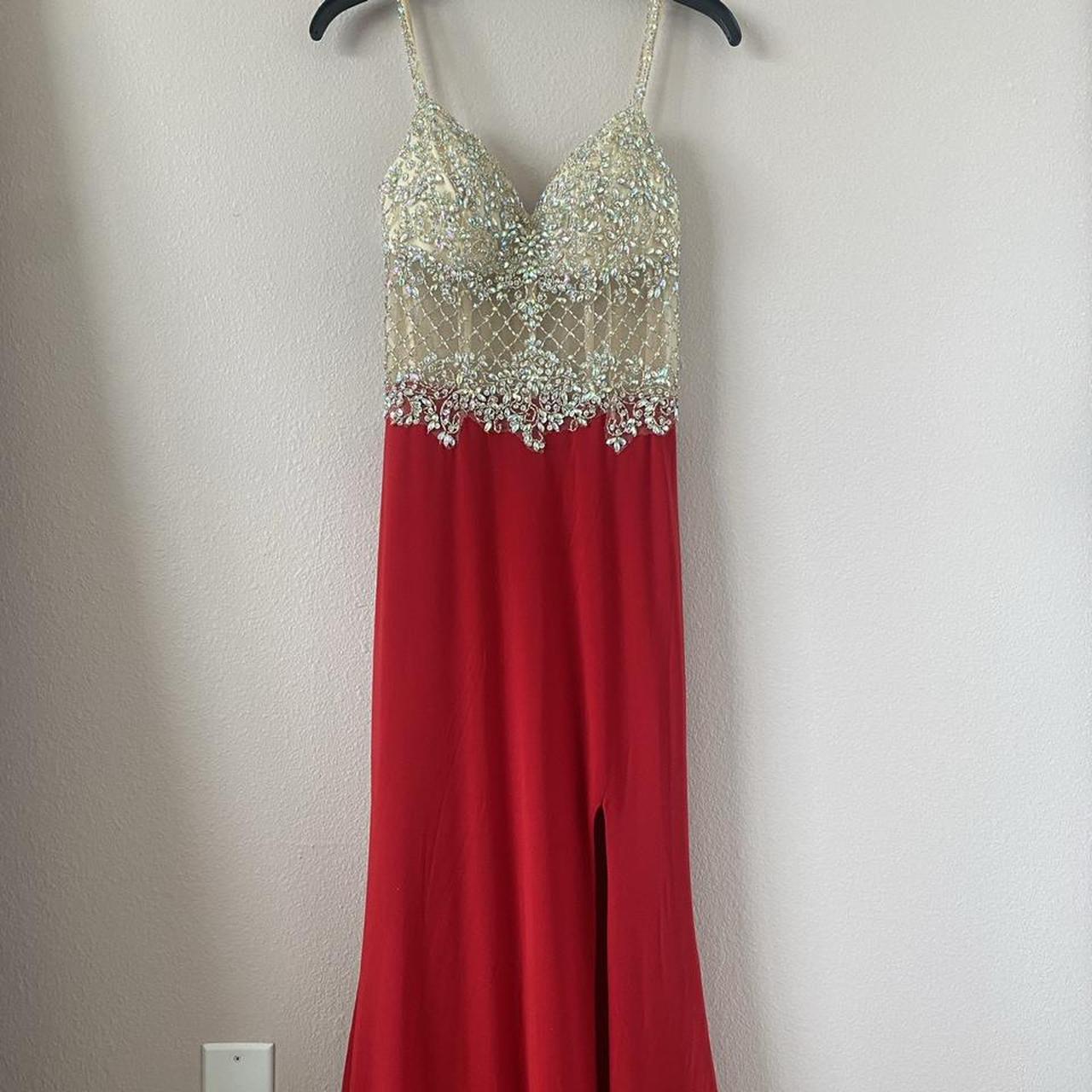 Product Image 1 - Red and Rhinestones Prom Dress