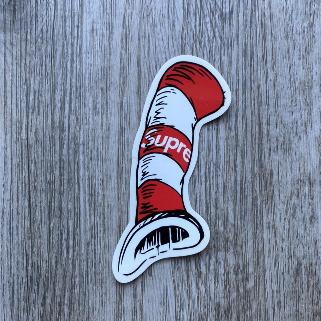 Supreme on sale cat sticker