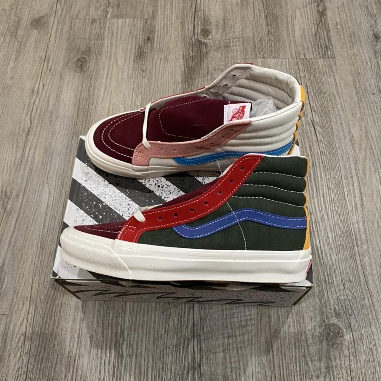 Vans Og Sk8 Hi Lx Multicolor VANS VAULT SK8 HI LX SUEDE CANVAS
