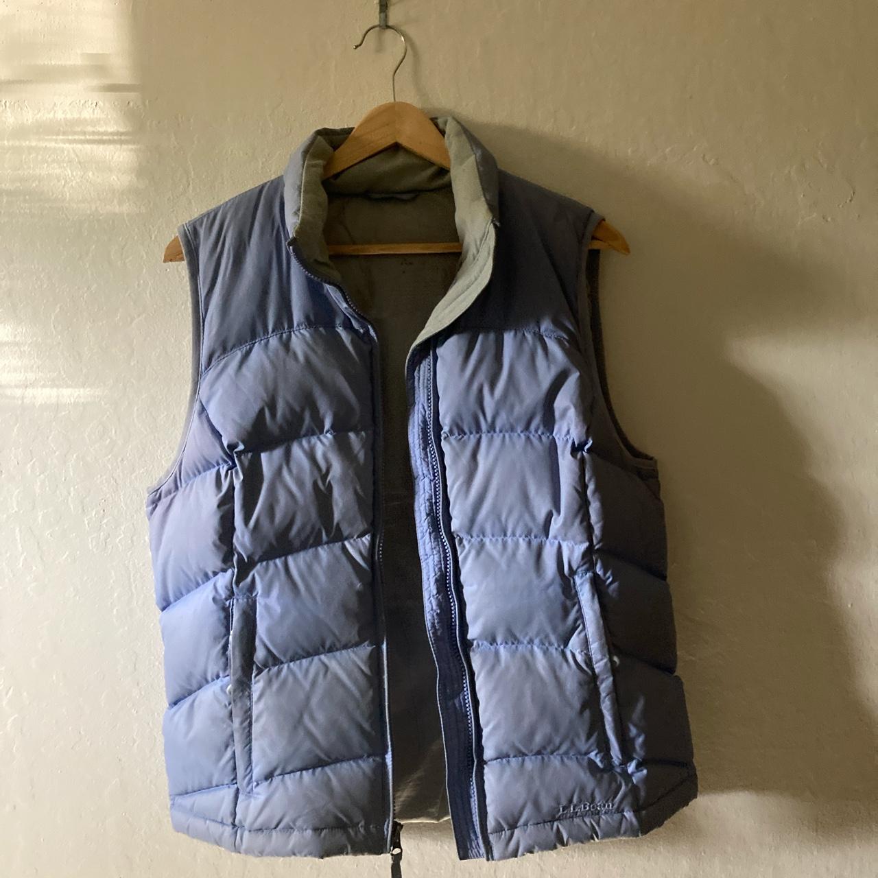 L.L. Bean | Puffer Vest| blue/gray | good condition|... - Depop