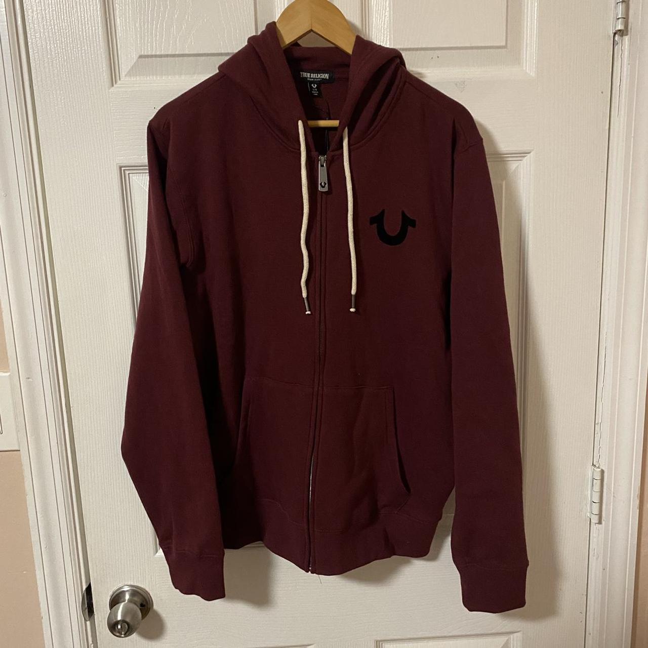 True Religion classic logo zip up hoodie
