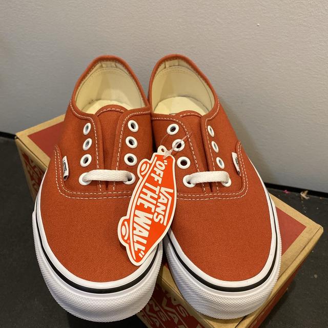 Vans authentic sale orange