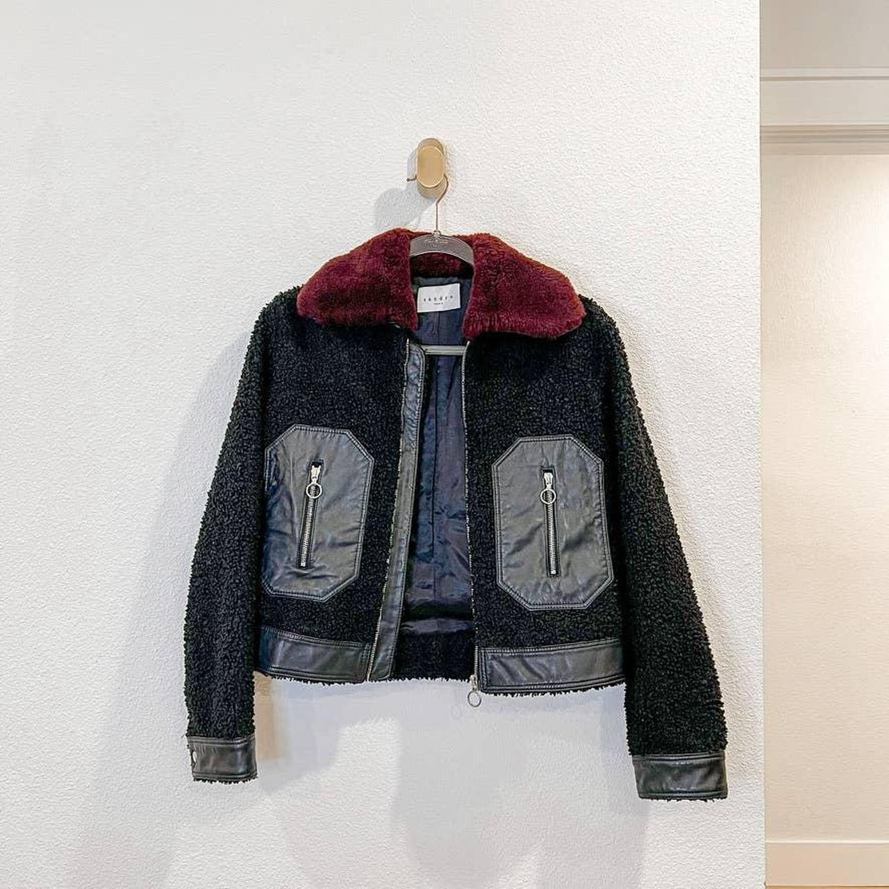 Product Image 2 - Sandro Red Fur Collar Black