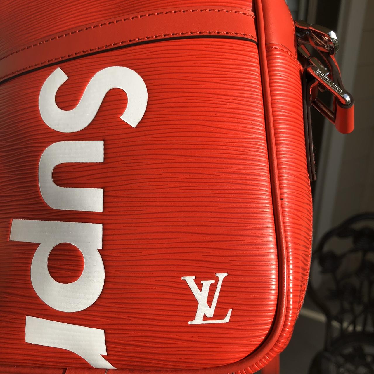 Supreme x Louis Vuitton Epi Bag Danube Red With box, - Depop