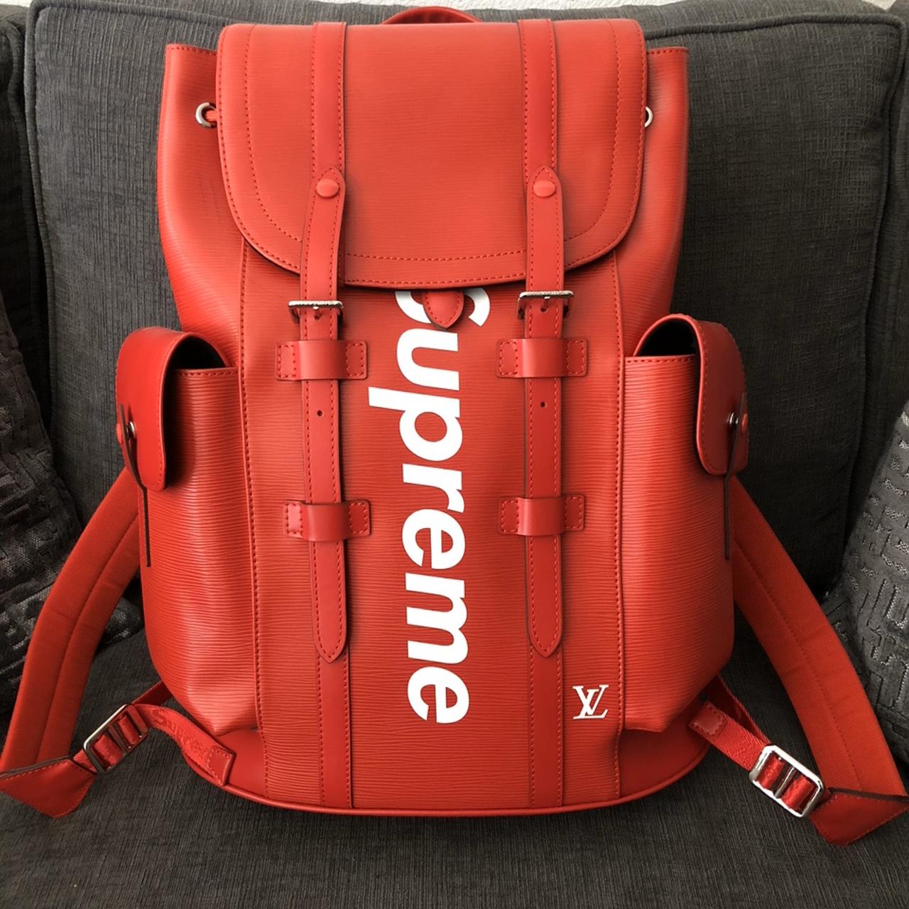 M23764 Louis Vuitton Christopher MM Mens Backpack Vermillion Red Patent  Leather – Louis Vuitton Outlet USA