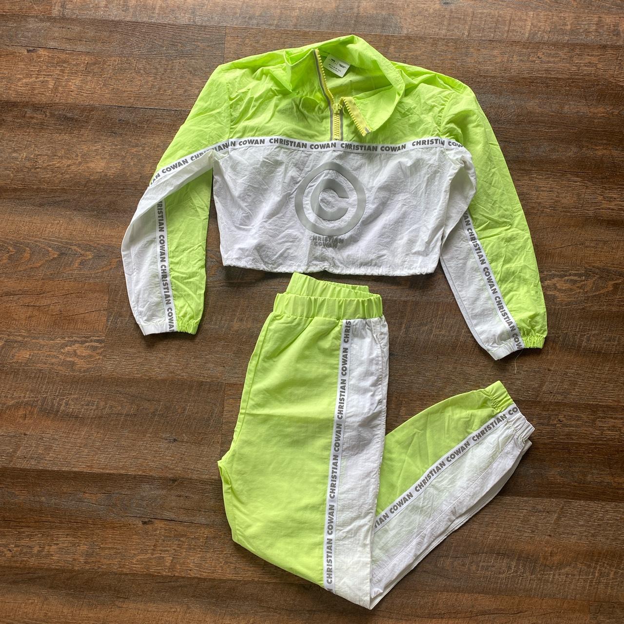 Christian Cowan Women's Green and White Suit