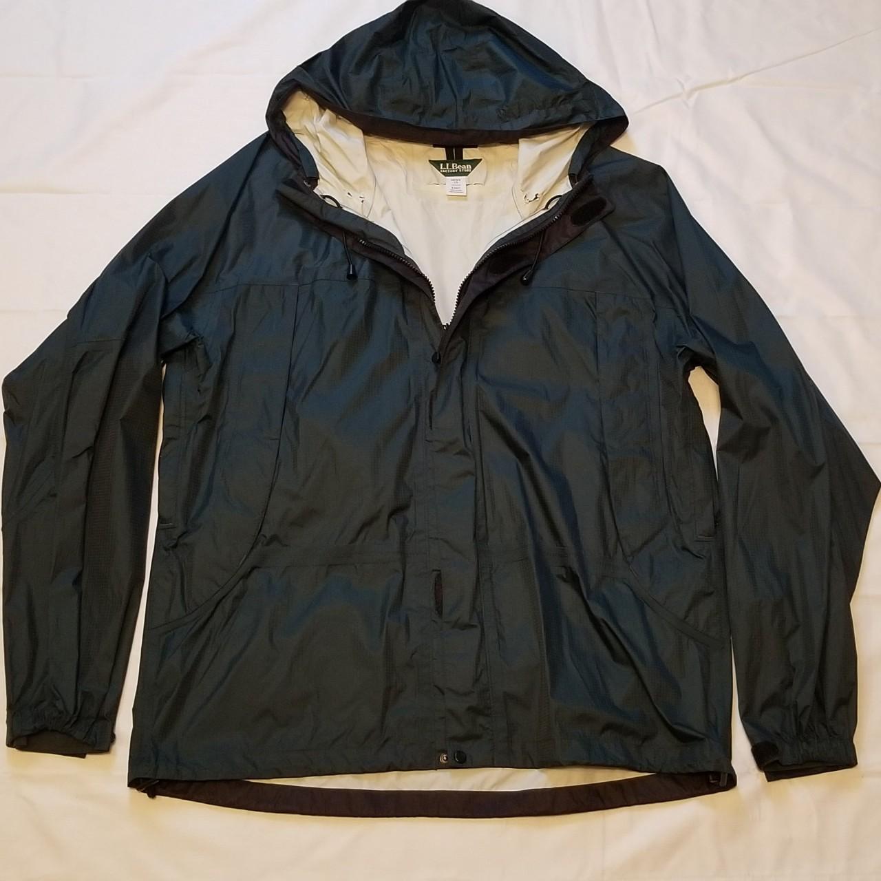 L.L Bean zip up light rain jacket with hood. Some... - Depop