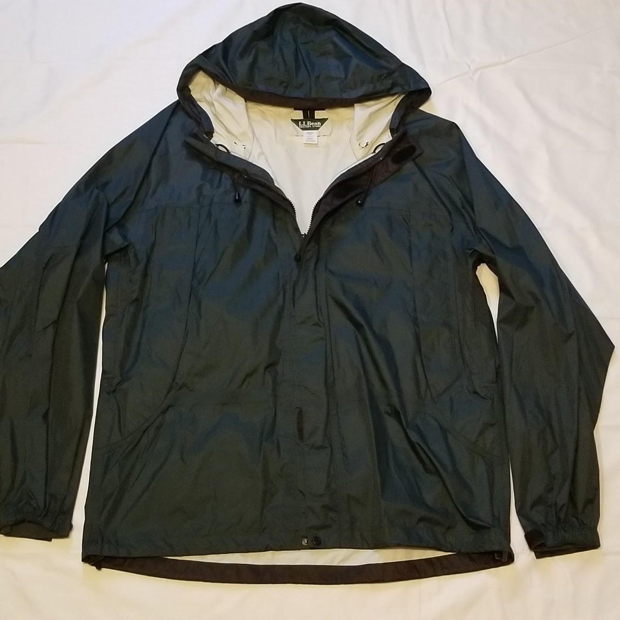 L.L Bean zip up light rain jacket with hood. Some... - Depop