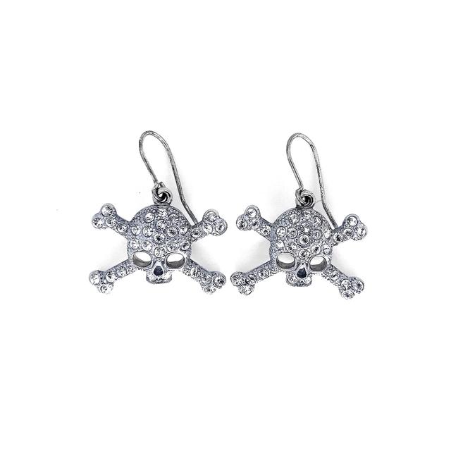 vivienne westwood diamante skull earrings