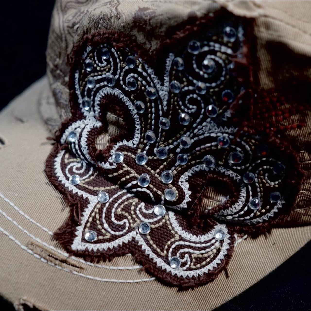 Product Image 2 - Y2K brown hat with crystals
