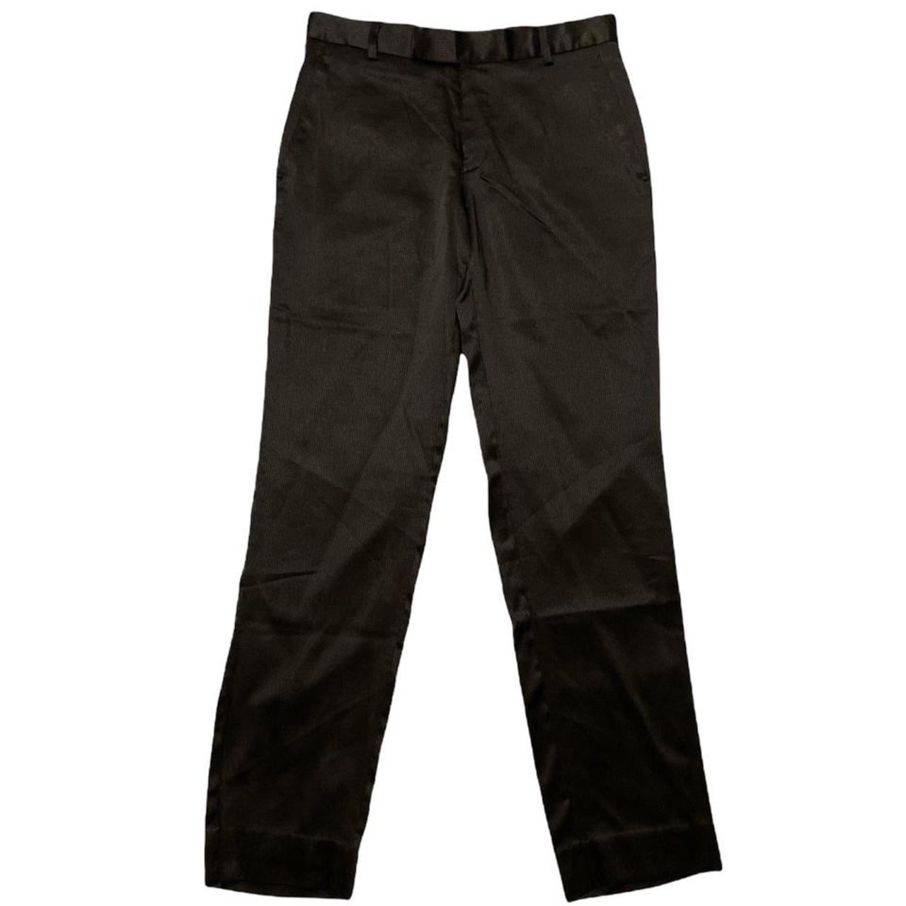 Black Metallic #Pinstripe Pants Brand: The Raymond... - Depop