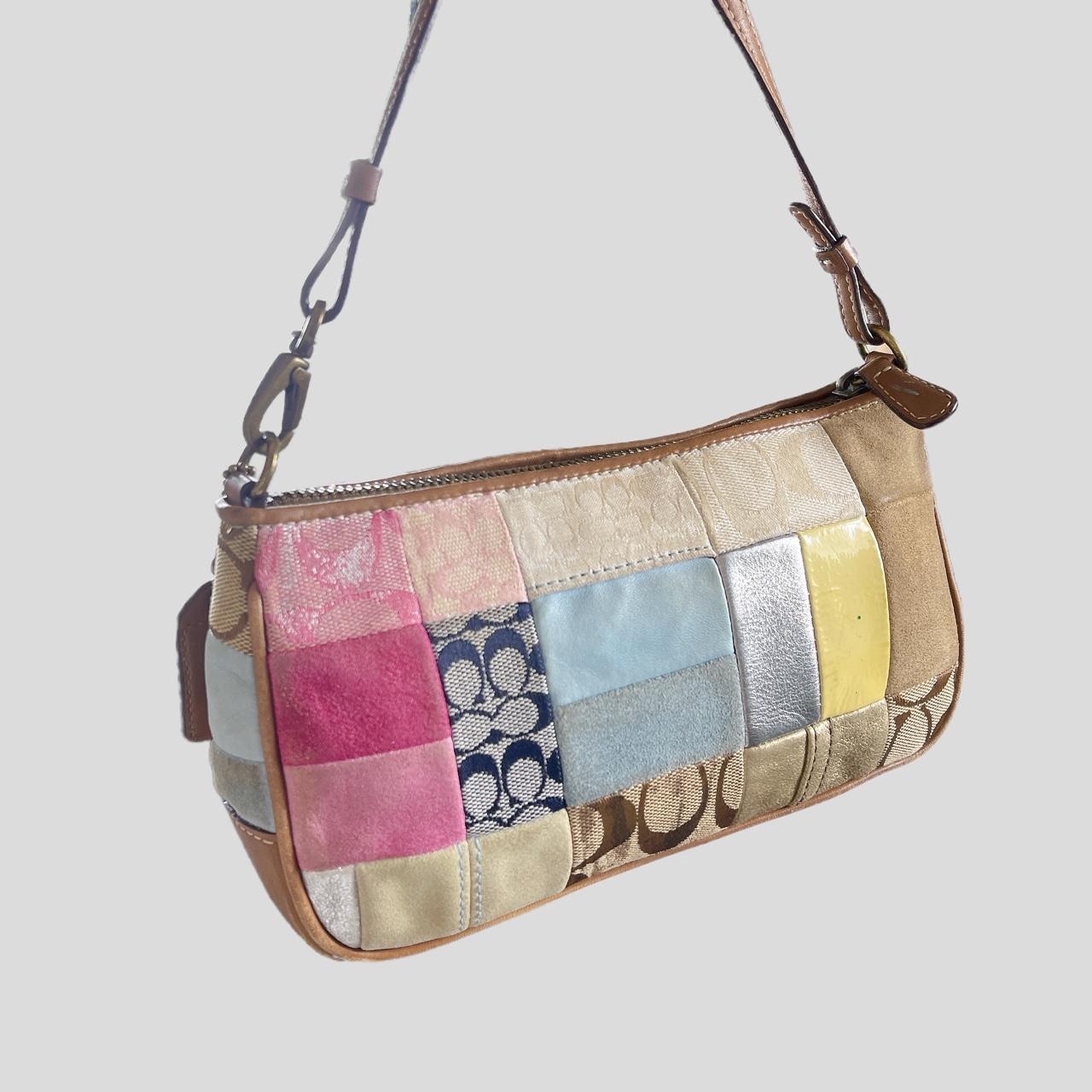 coach purse multicolor patchwork