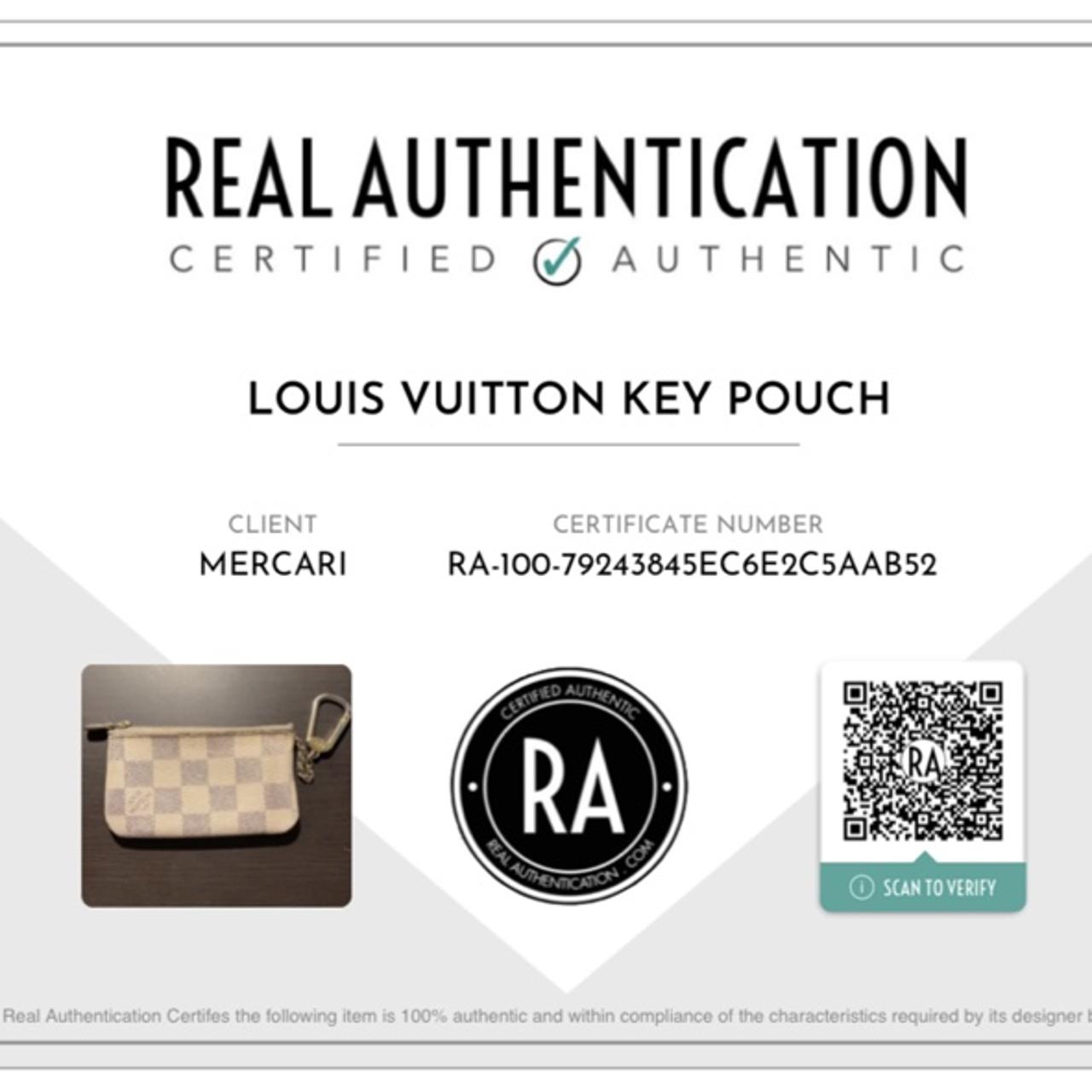 authentic LOUIS VUITTON key pouch. it is used but - Depop