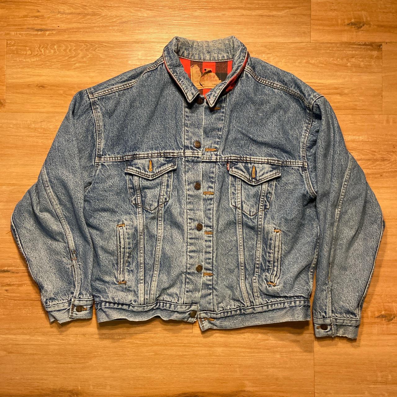 Levi's flannel lined outlet jean jacket