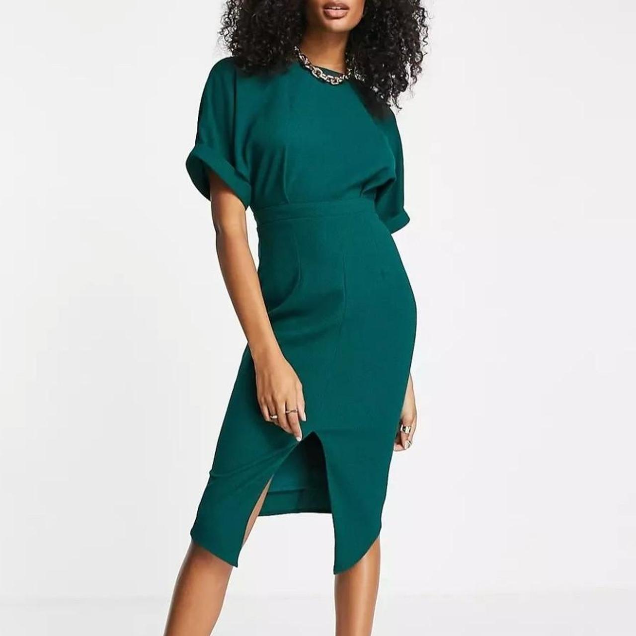 ASOS Women's Green Dress | Depop