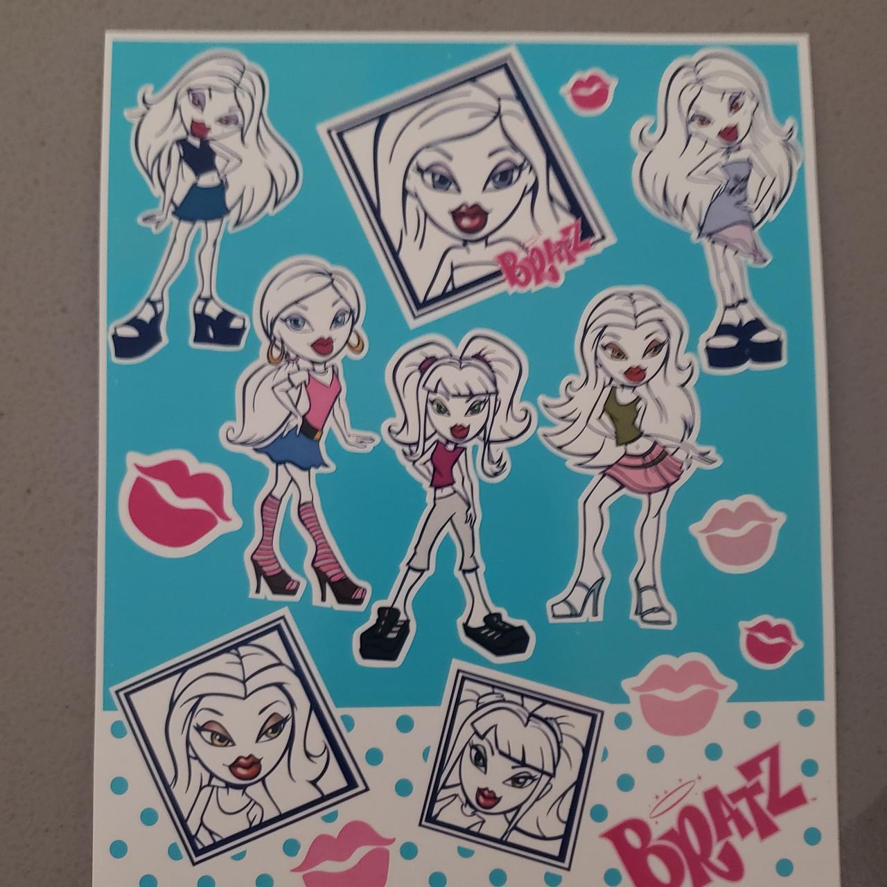 Bratz dolls sticker page 20 stickers per page I - Depop