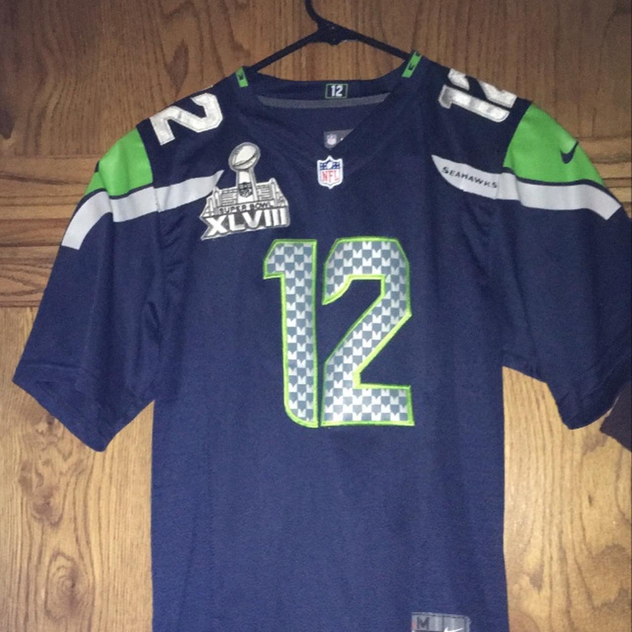 REVERSIBLE SEATTLE SEAHAWKS JERSEY. SIZE Youth Small - Depop