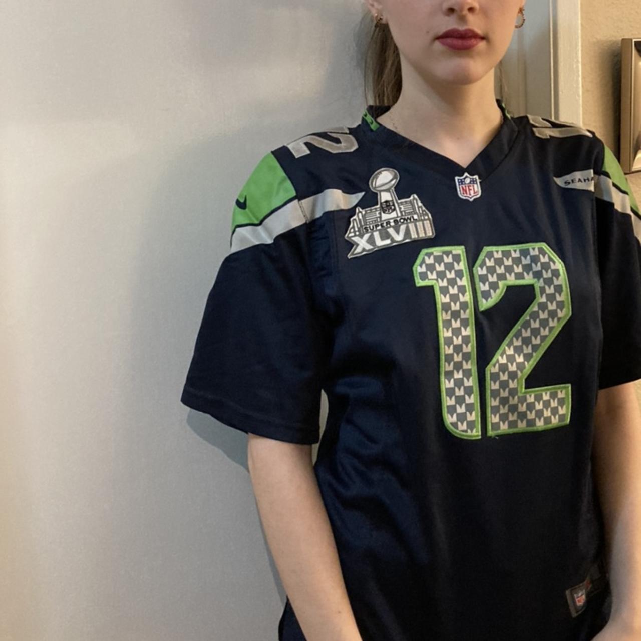 Green seahawks jersey clearance womens