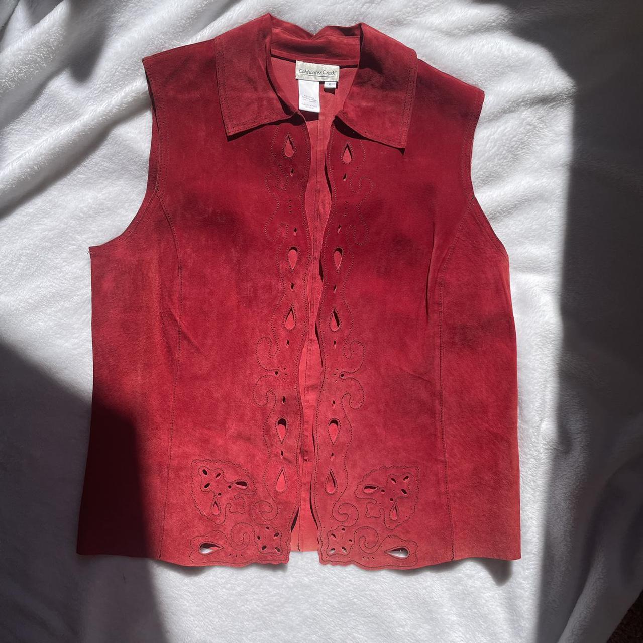 red suede vest