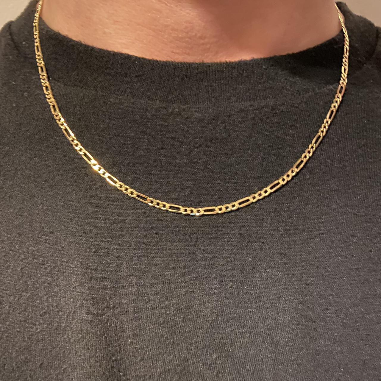 Gold Chain 14k Gold Vermeil Figaro Chain 2mm Depop