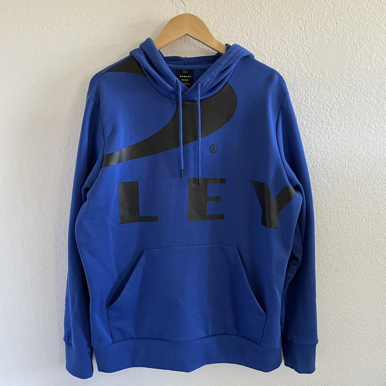 Oakley Sweater Big Logo Ellipse •Blue •In excellent... - Depop