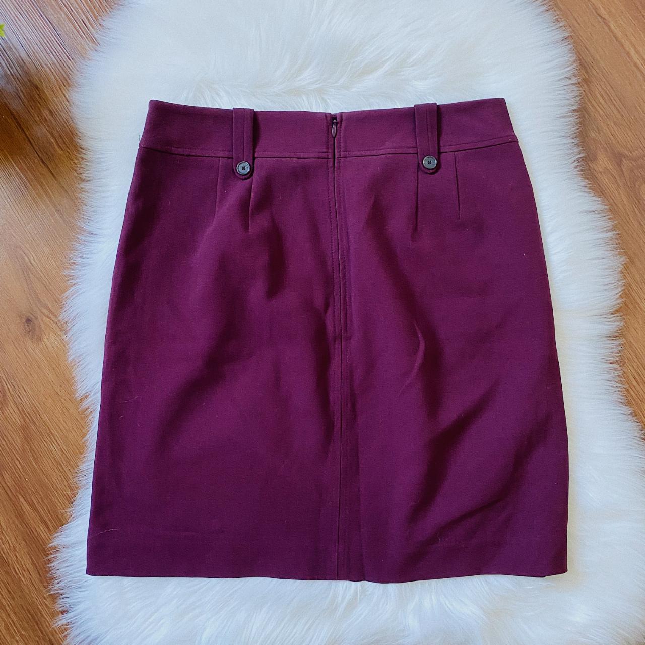 Ann Taylor Women's Burgundy Skirt (3)