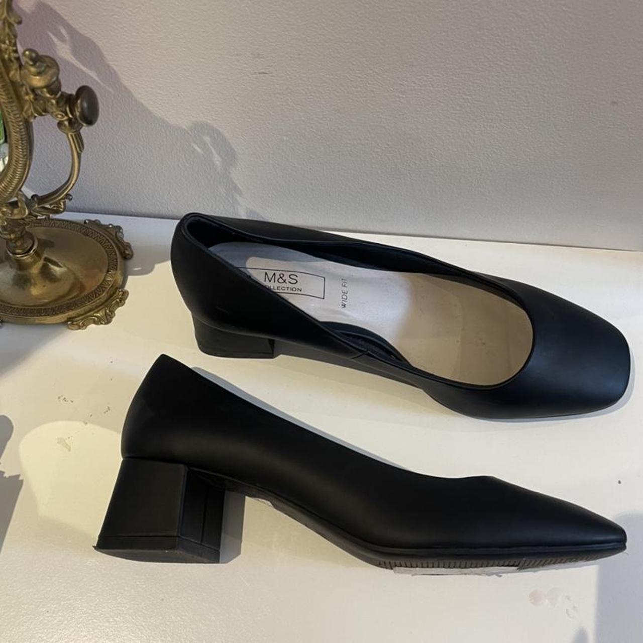 m&s mary jane pumps black, worn only once great... - Depop