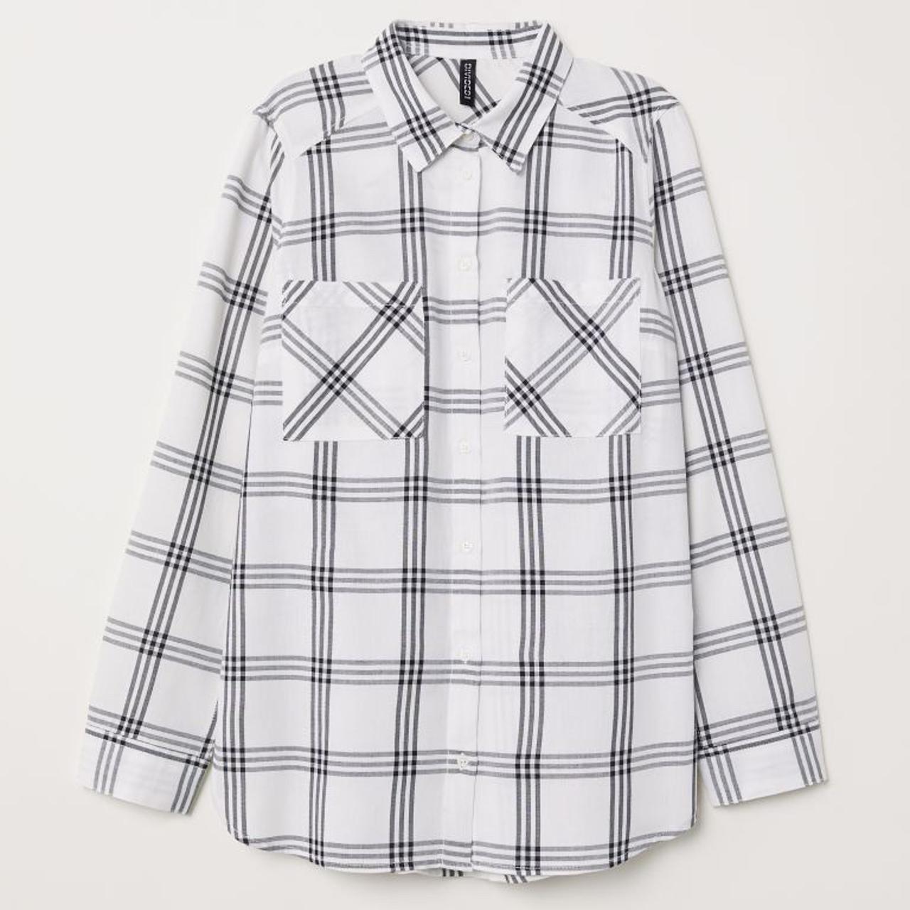 H&M checkered shirt. Size XS Perfect condition - Depop