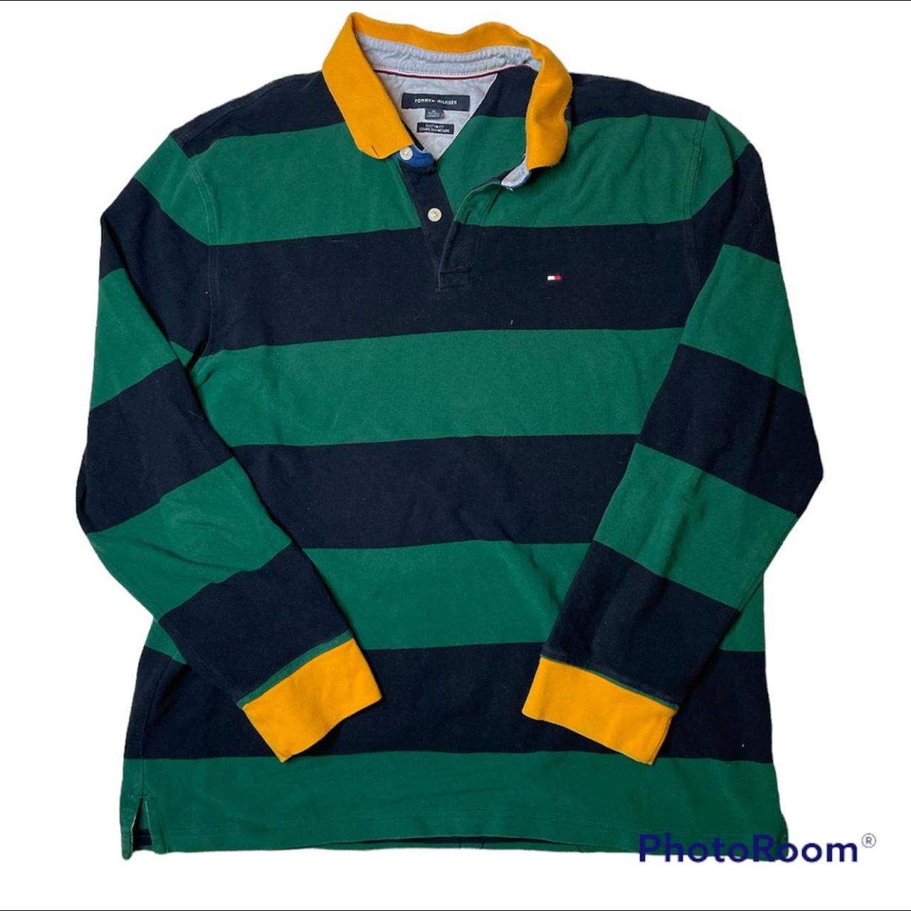 tommy hilfiger multicolor long sleeve polo