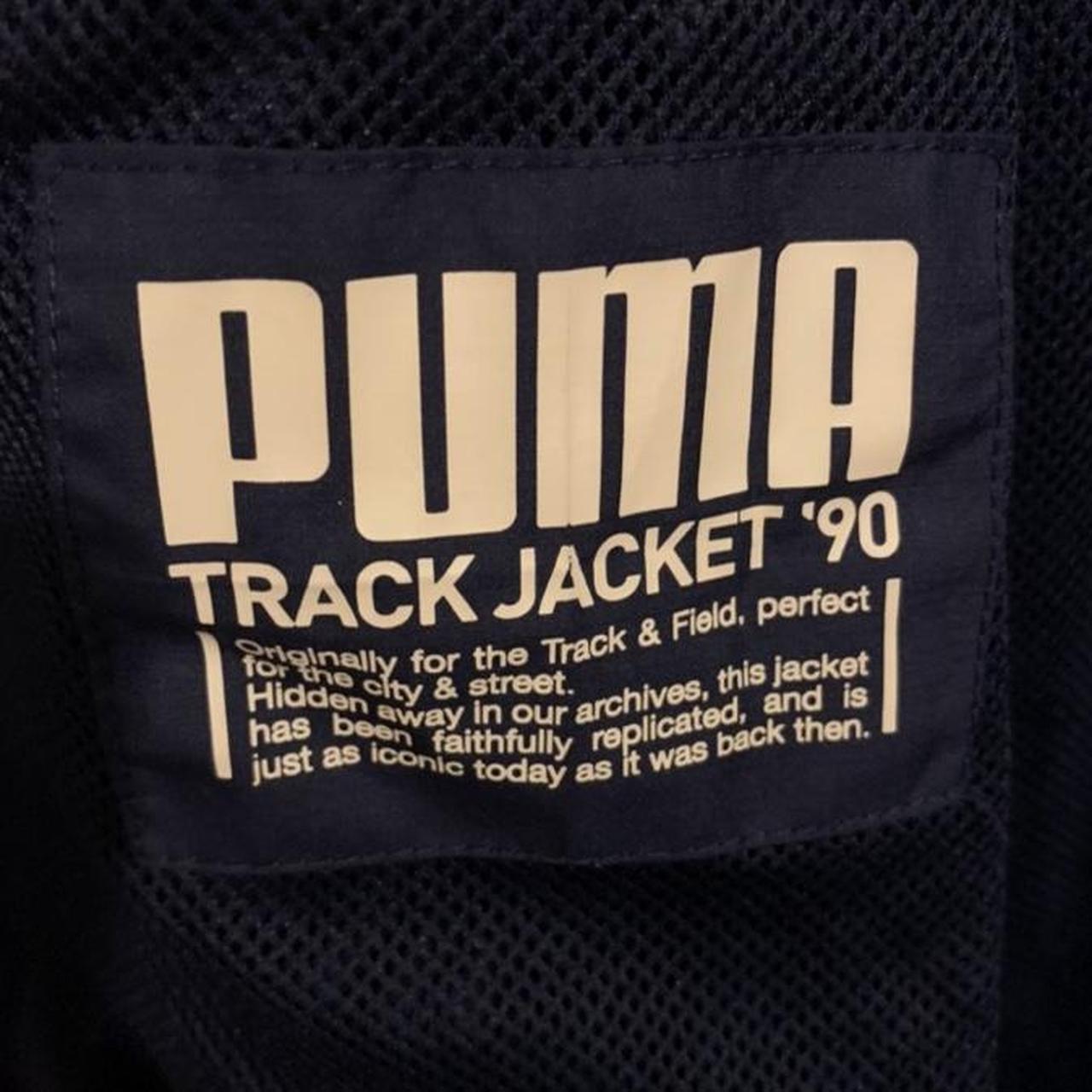 Vintage Puma 90’s Track Jacket In Navy, Red and... - Depop