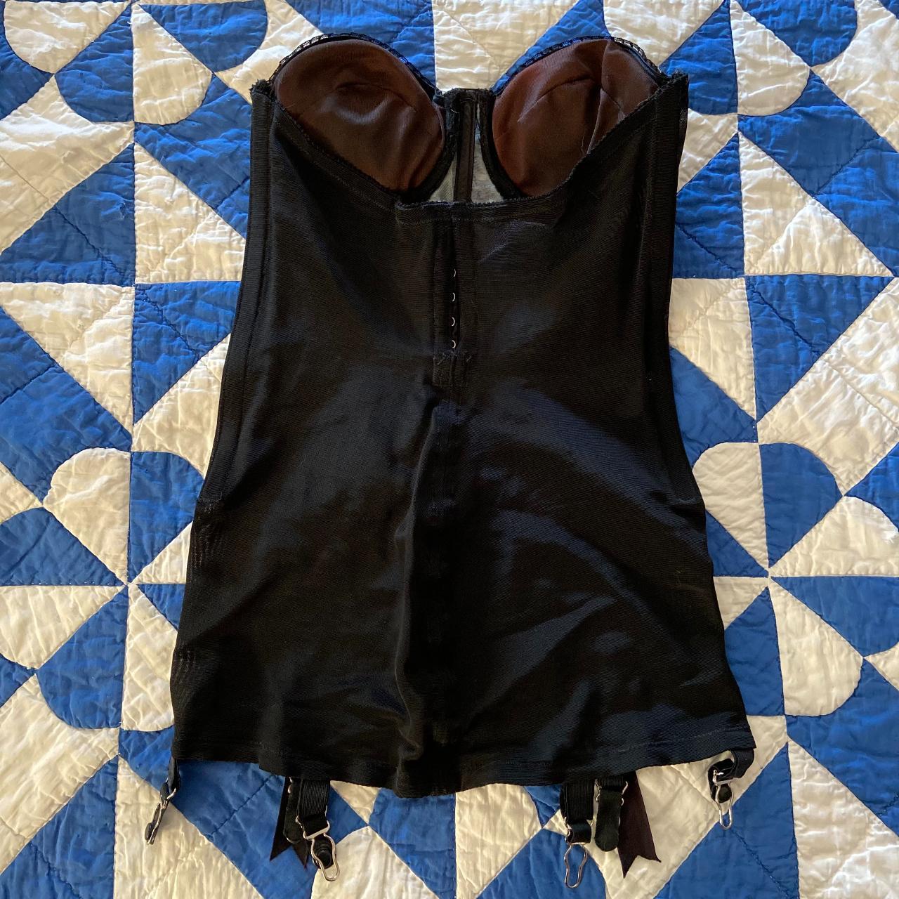 True vintage (circa 1950) black full corset from - Depop