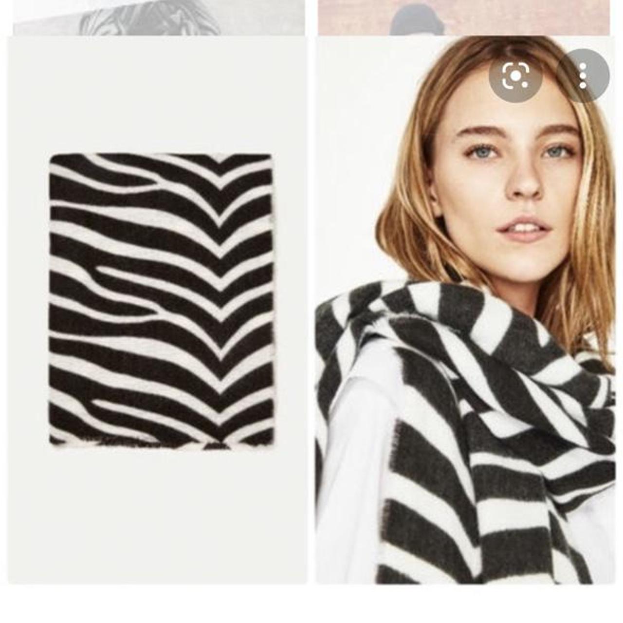 zara zebra scarf