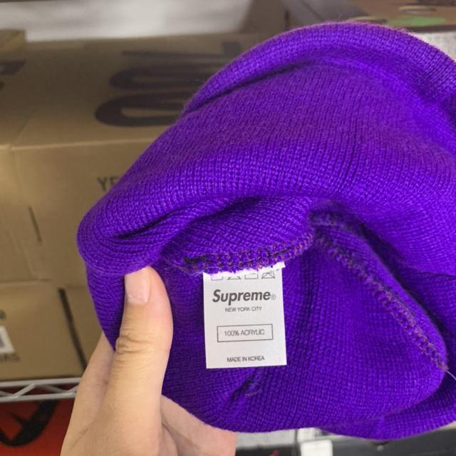 Supreme 2012 F/W rose beanie, Purple box logo OG...