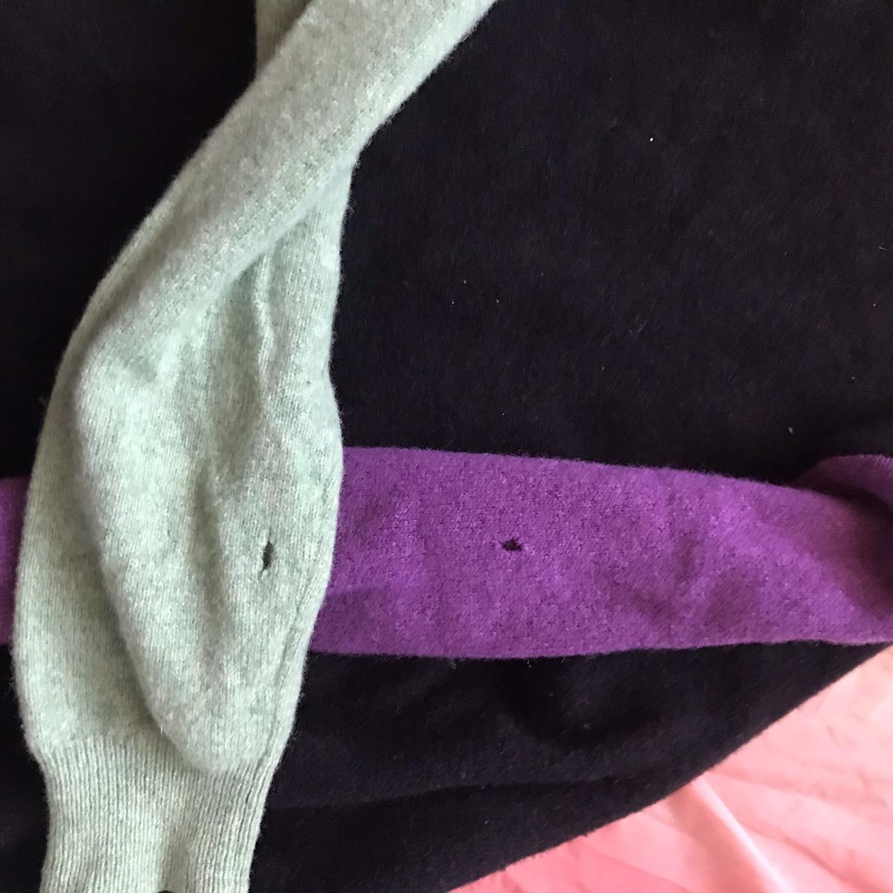 Stussy Hooded TriColor Lambswool Button Down... Depop