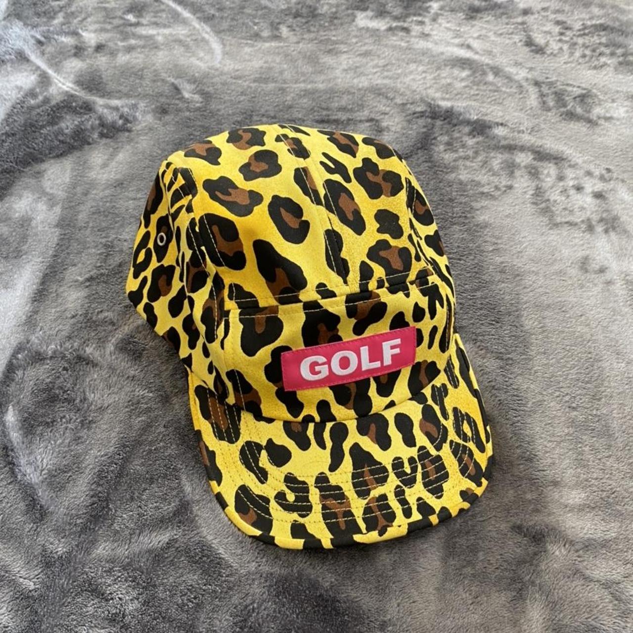 Golf Wang Cheetah Print Button-Up Shirt and Hat | Depop