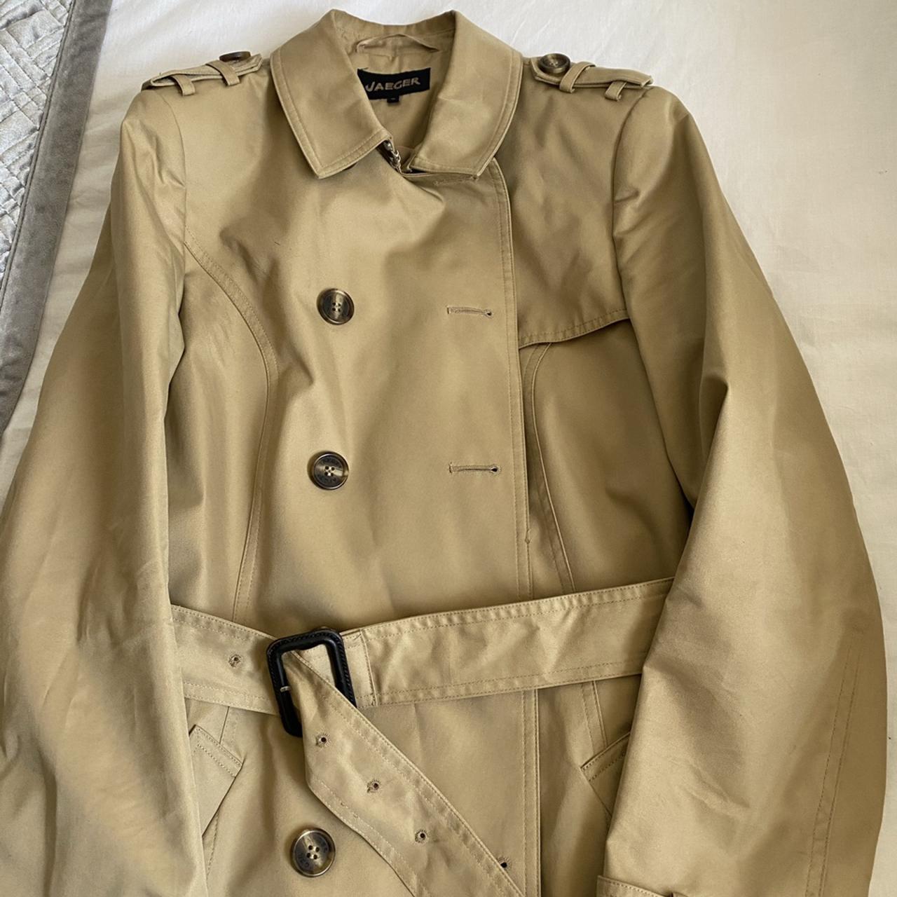 Jaeger short trench clearance coat