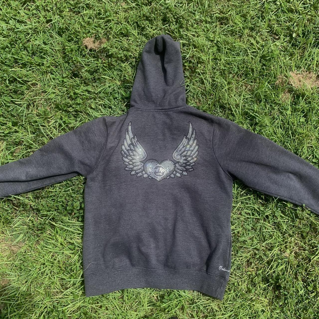 Product Image 2 - Grey Hard rock rhinestone hoodie
Size