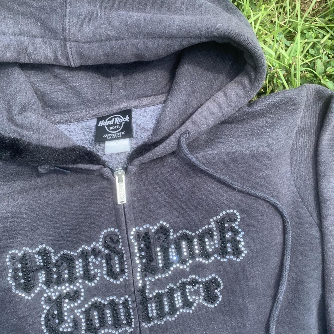 Product Image 3 - Grey Hard rock rhinestone hoodie
Size
