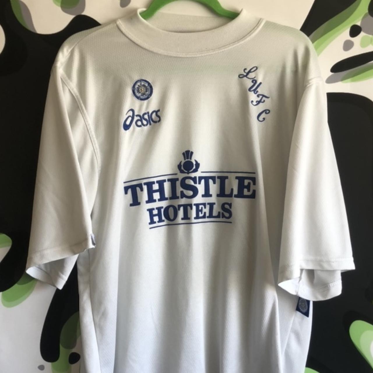 199596 Leeds Home Shirt Vintage unique football... Depop