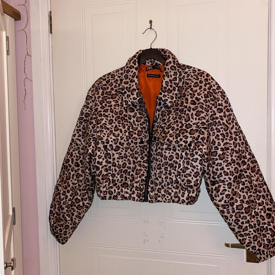 Leopard print shop jacket zara