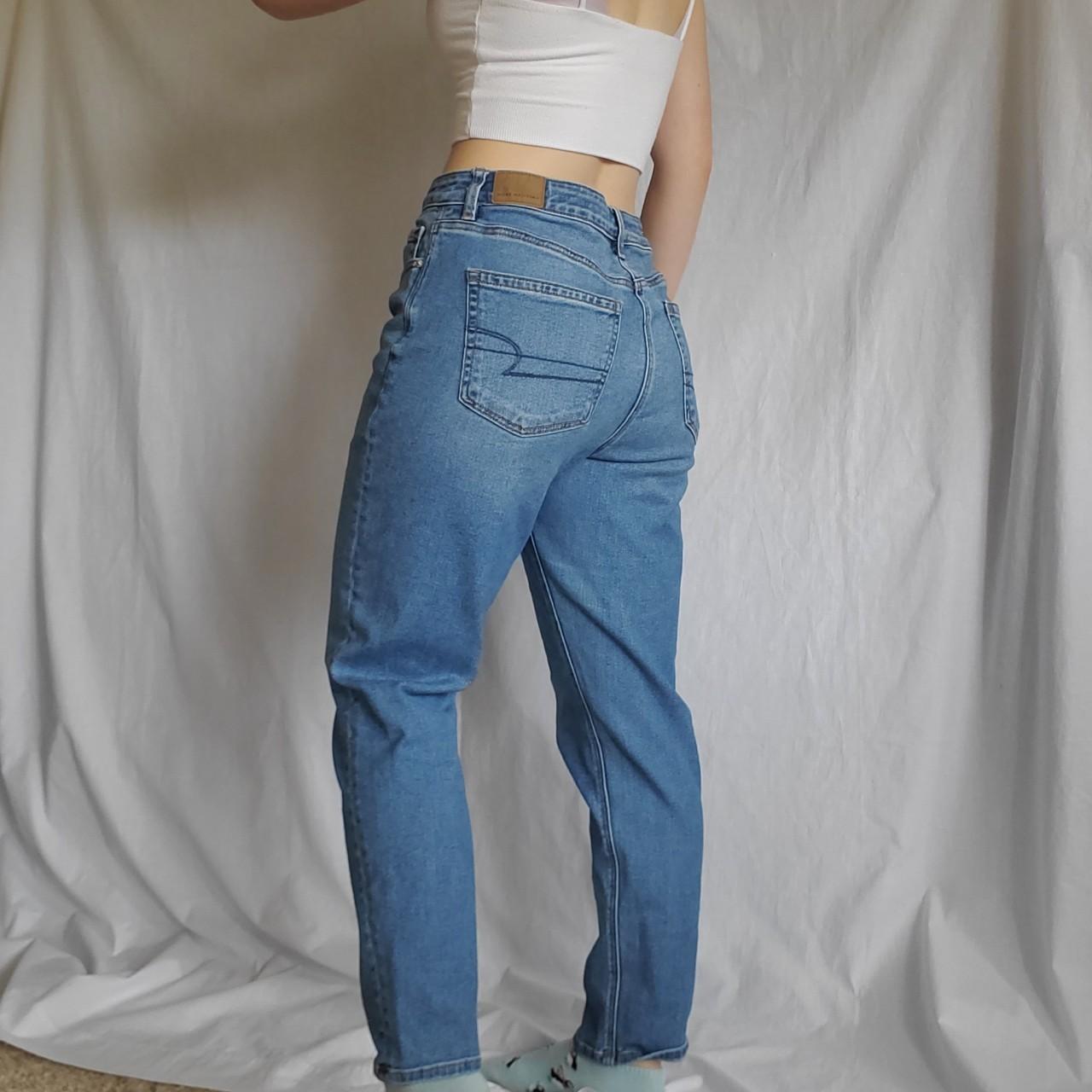 American Eagle Mom Jeans cute and classic stretch... - Depop