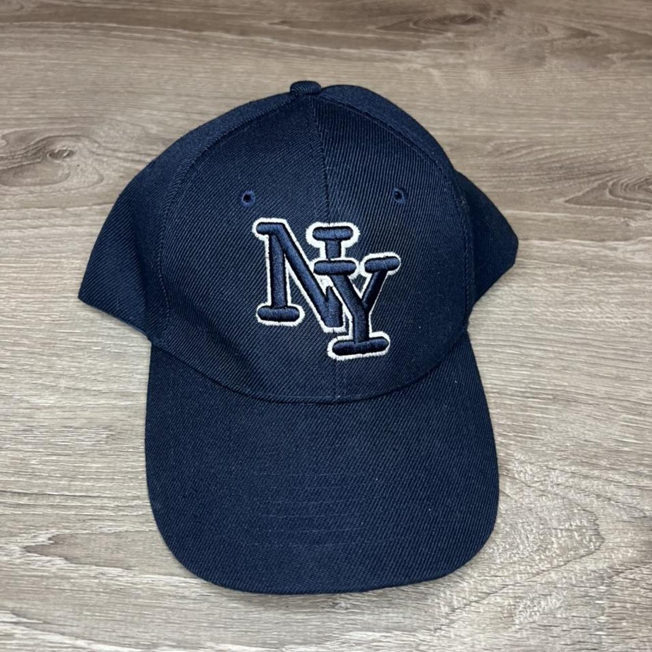 Brandy Melville Women's Navy and White Hat